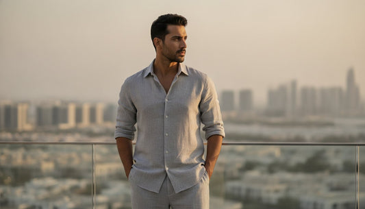 Mastering the Men Gray Linen Set: A Guide to Coordinated Eco-Luxury