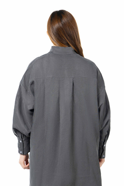 Women Gray & Black Set - Shirt & Trousers