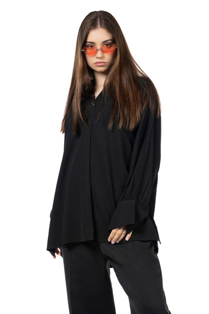 Women Black & Brown Set - Shirt & Trousers