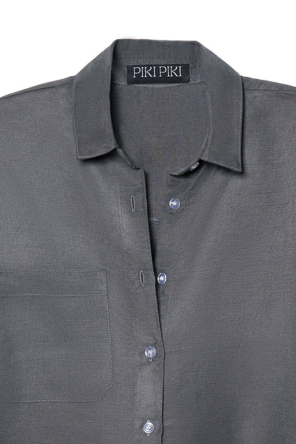 TAILORED GREY CLASSIC POCKET SHIRT