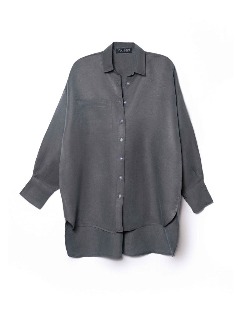 Women Gray & Black Set - Shirt & Trousers