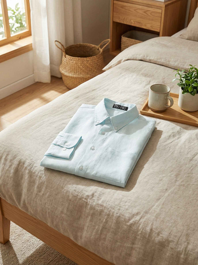 We choose linen because we believe in clothing that breathes with you. By sourcing high-quality natural fibers, we ensure that every piece isn't just a garment, but a durable, sustainable companion for the modern lifestyle. From the first wear to the hundredth, it remains the gold standard of comfort."